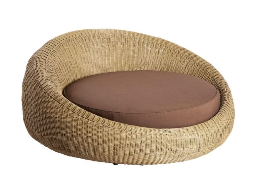 Round Wicker Lounger - louisekool