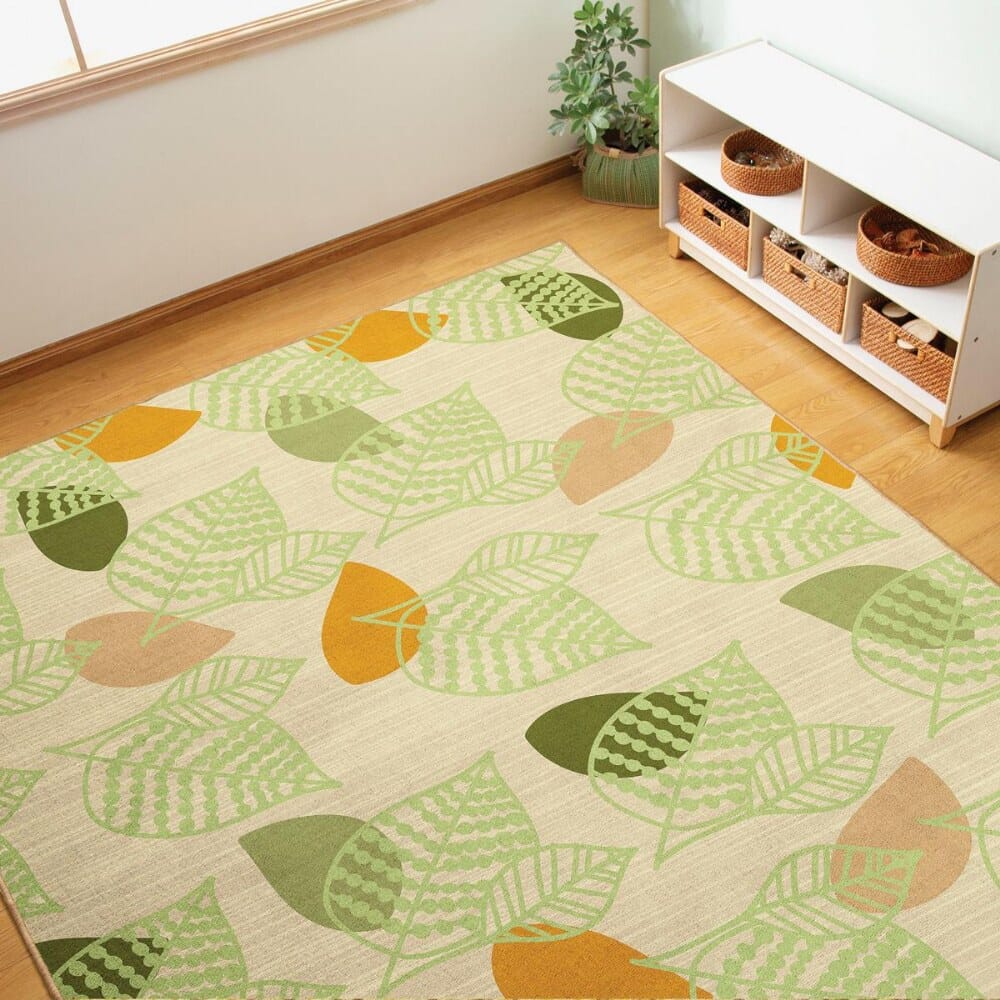Sense of Place Leaf Carpet - 6' X 9' Furnishings Louise Kool & Galt for child care day care primary classrooms