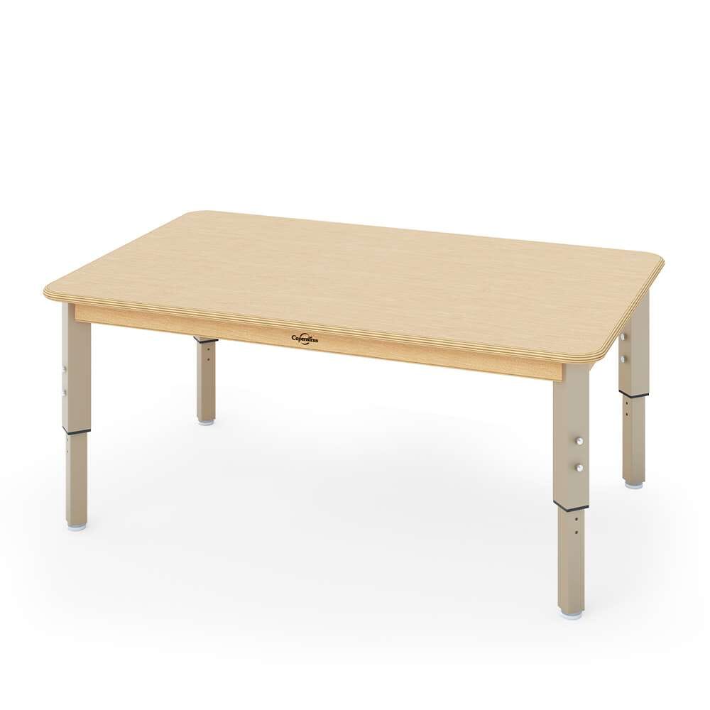 Seoras Rectangle Birch Adjustable Activity Table - 47 x 30" - louisekool