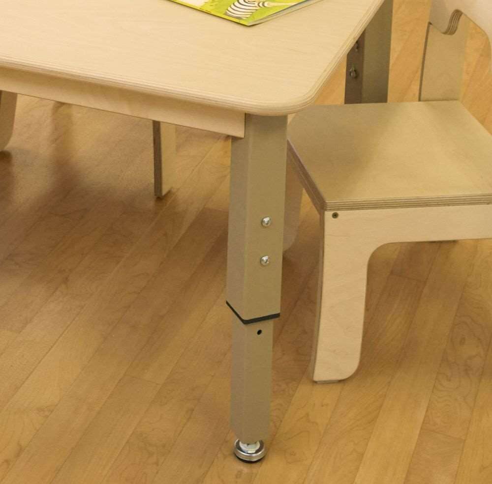 Seoras Rectangle Birch Adjustable Activity Table - 60 x 30" - louisekool
