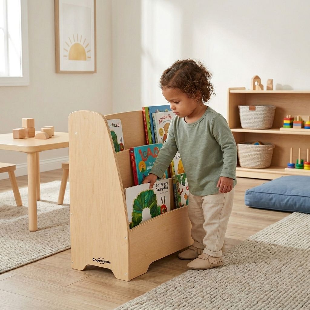 Seoras Single-Sided 3-Shelf Book Display - Toddler - louisekool