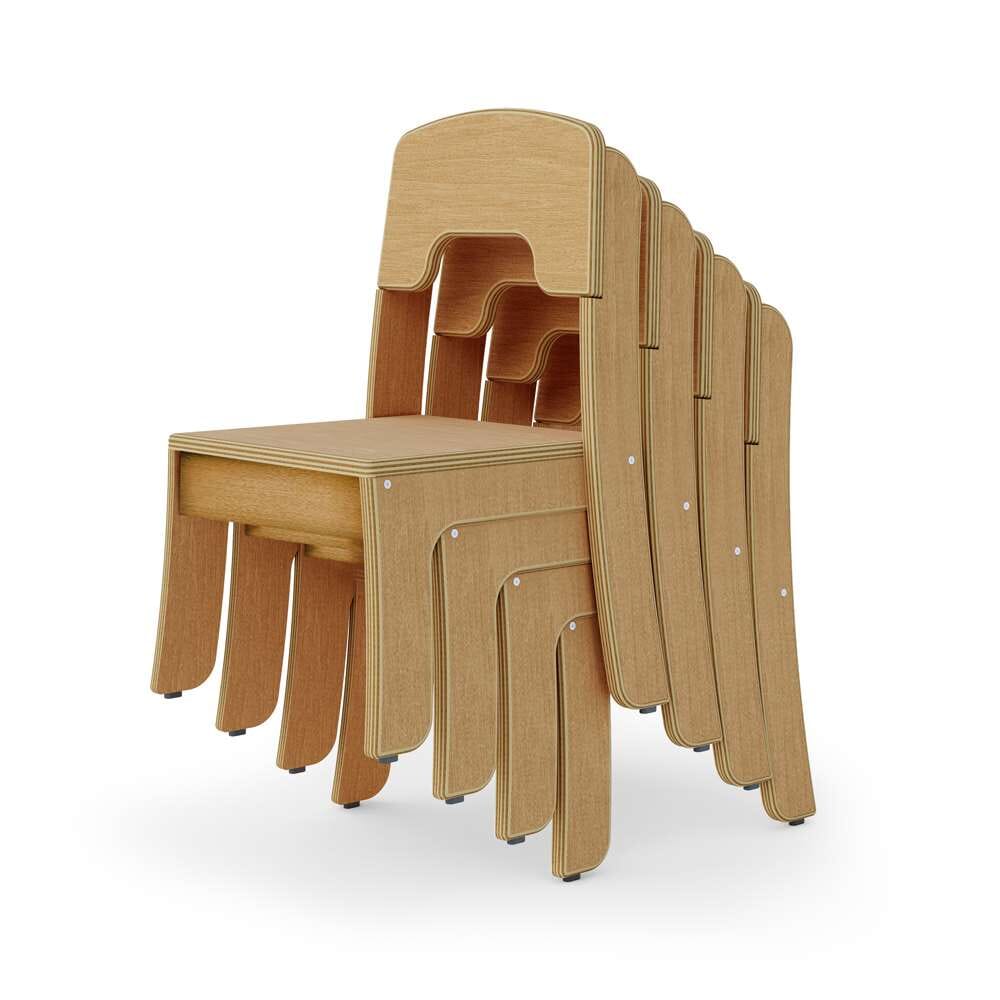 Seoras Wood Classroom Chair - Seat Height 10" - louisekool