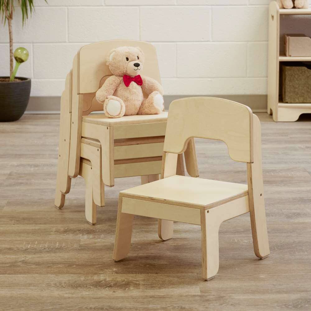 Seoras Wood Classroom Chair - Seat Height 8" - louisekool