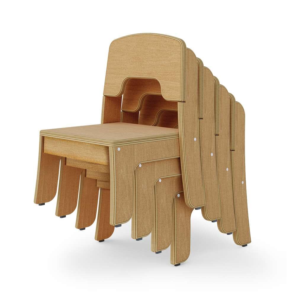 Seoras Wood Classroom Chair - Seat Height 8" - louisekool