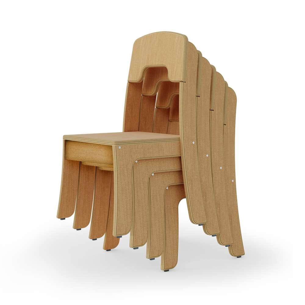 Seoras Wood Classroom Chair - Seat Height 12" - louisekool