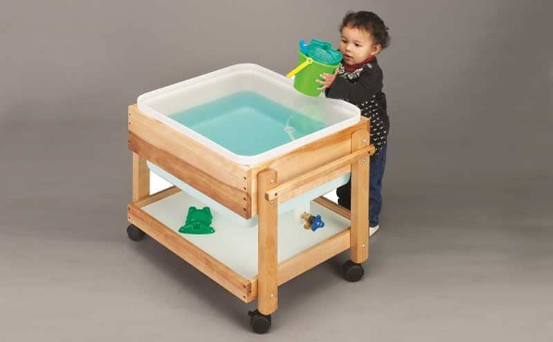 Small Easy Drain Sand and Water Table - Preschool Leg Height - louisekool