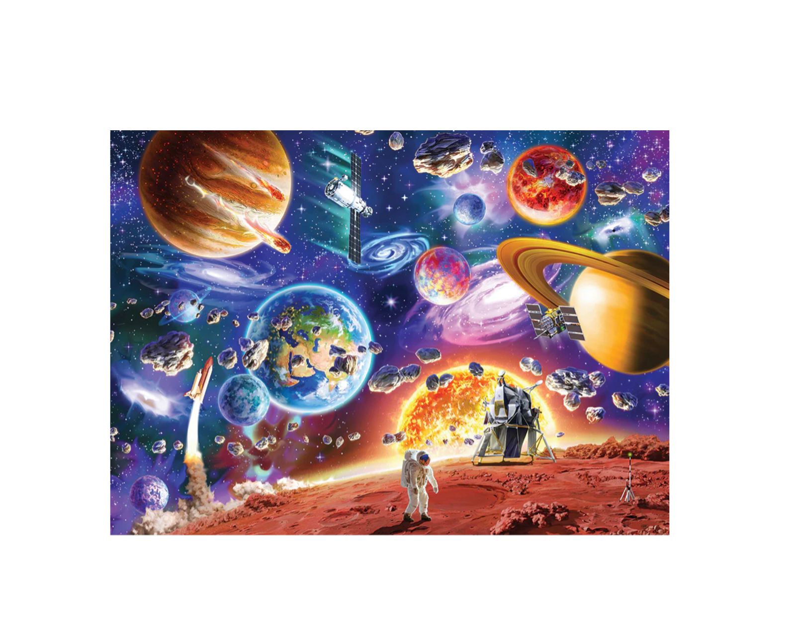 Space Travels puzzle, 350 pieces Puzzles Louise Kool & Galt for child care day care primary classrooms