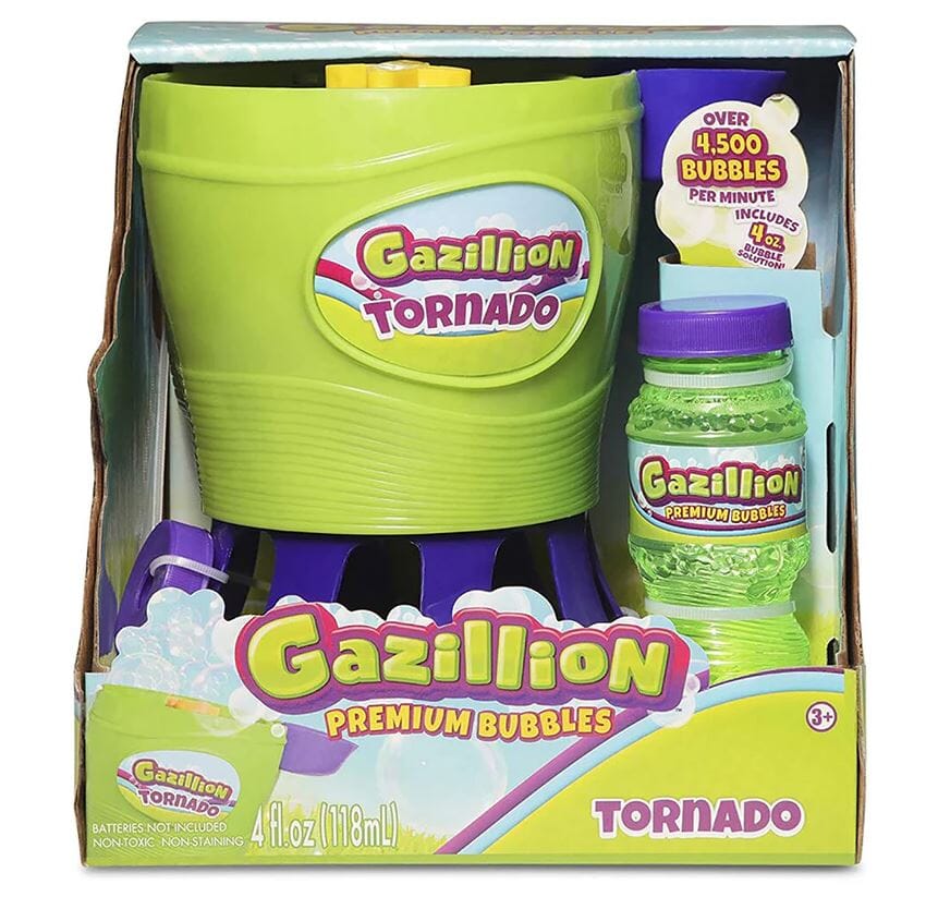 Switch Adapted Bubble Machine Gazillion Tornado Toys Louise Kool & Galt for child care day care primary classrooms