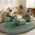 Textured Vinyl Sofa, Chair, and Ottoman - 3 Pieces - louisekool