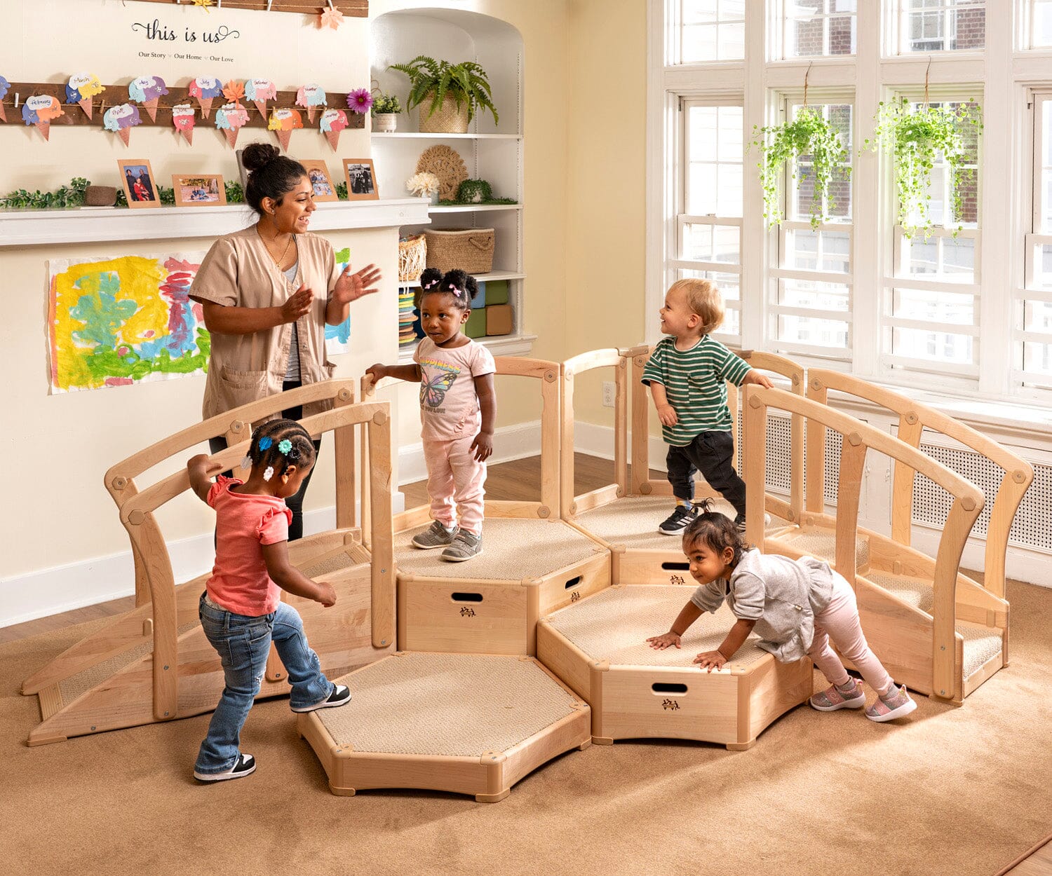 Toddler Climber Large Corner Set - louisekool