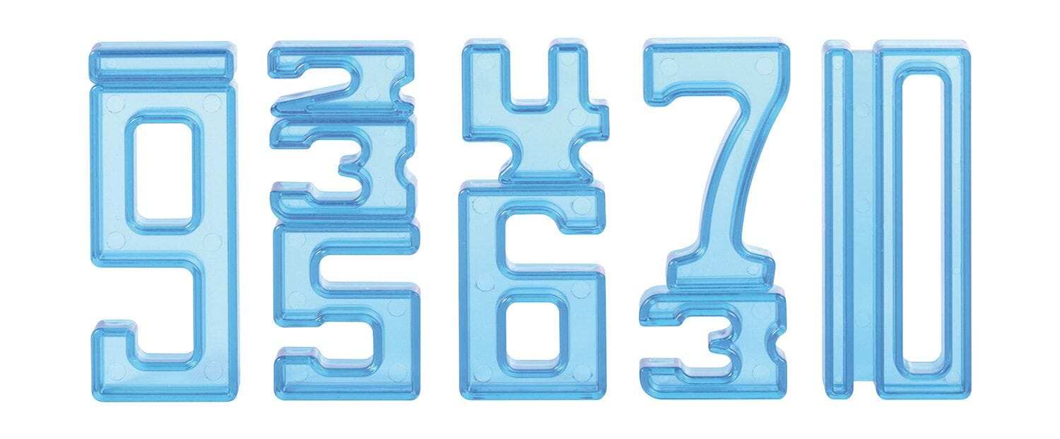 Translucent Number Blocks - Set of 140 - louisekool