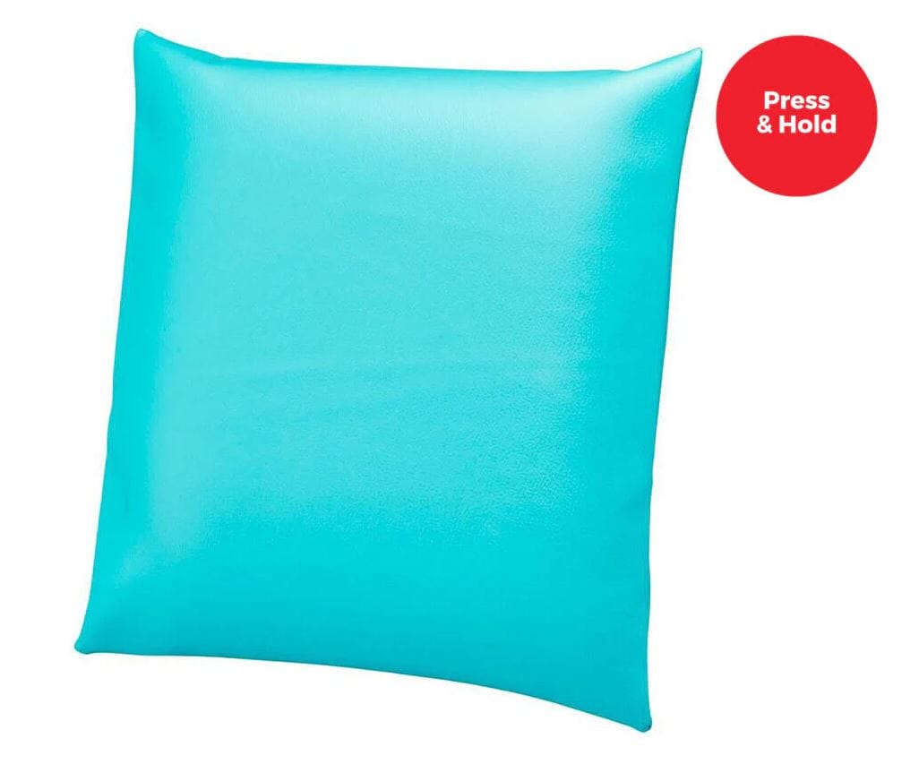 Vibrating Pillow Toys Louise Kool & Galt Teal for child care day care primary classrooms