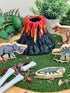 Volcano And Dinosaur Set - louisekool