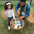 Wicker Table and Chair - Set of 3 - louisekool