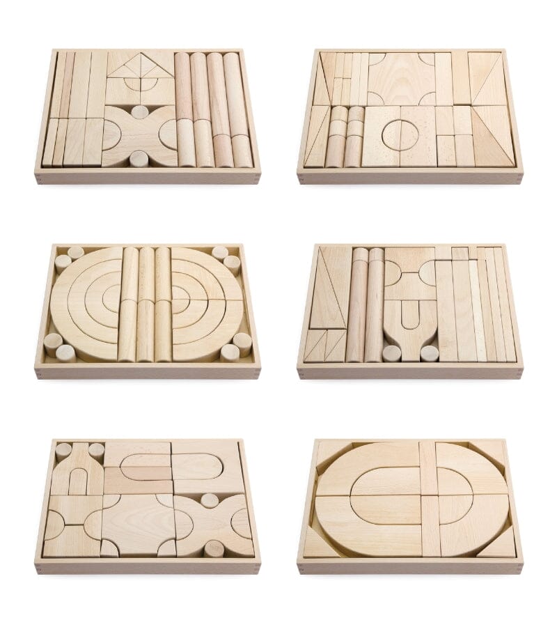 Wooden Blocks with Dolly Board - louisekool
