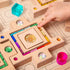 Wooden Gem Puzzle Blocks – Set of 59 Blocks Louise Kool & Galt for child care day care primary classrooms