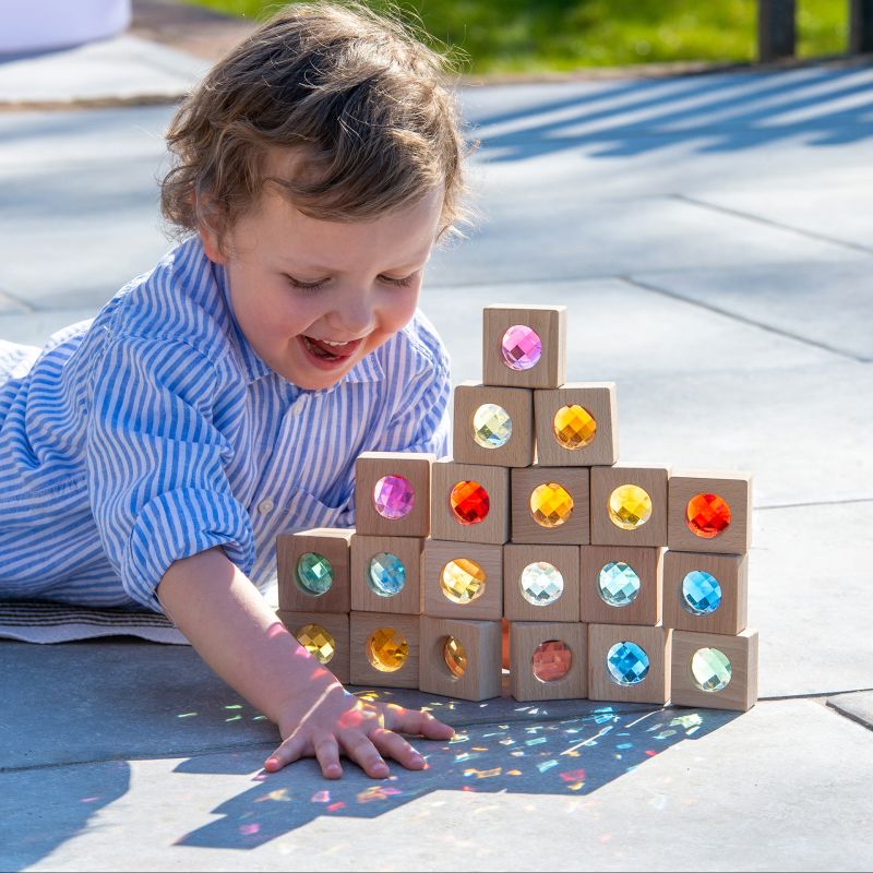 Wooden Kaleidoscope Blocks - Set of 20 - louisekool