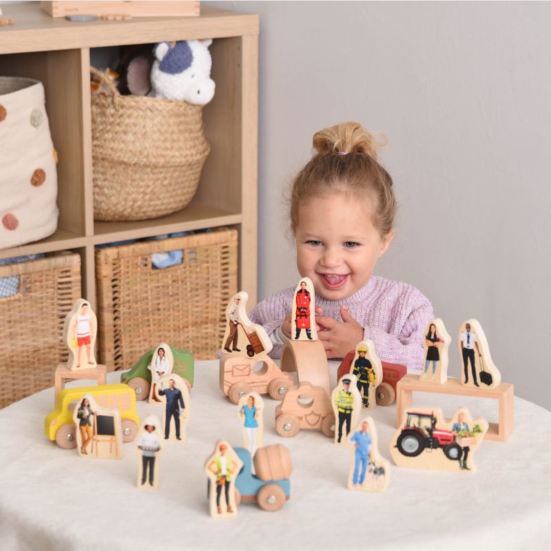 Wooden People Who Help Us Blocks - louisekool