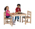 Wooden Table And Chair Set - louisekool