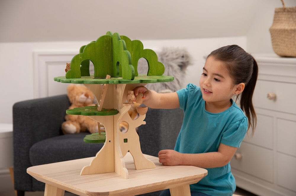 Wooden Tree House Blocks Louise Kool & Galt for child care day care primary classrooms