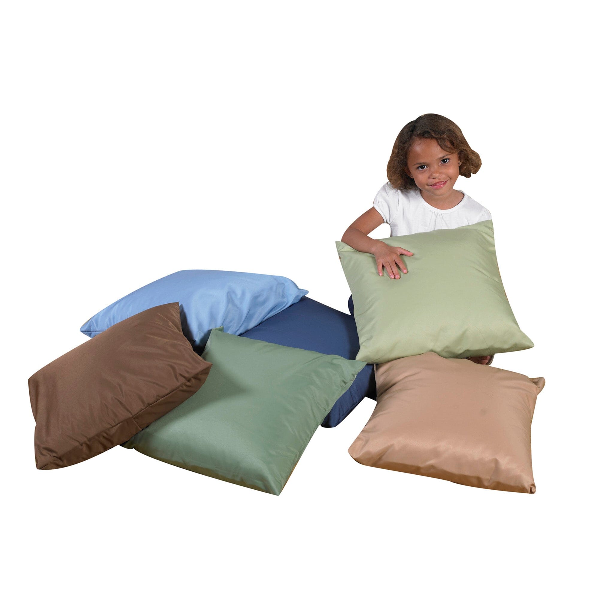 Woodland Square Floor Pillows - Set of 6 - louisekool