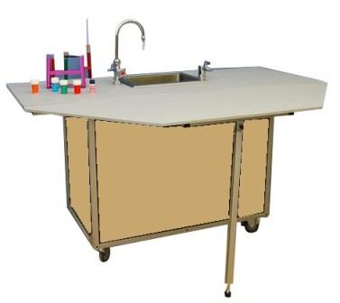 Activity table with Portable Sink- Maple - louisekool