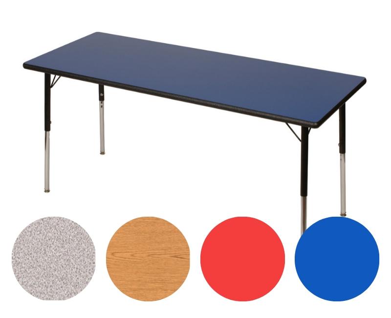 Adjustable Tables - 8 Seat Rectangle (30" x 60") - louisekool