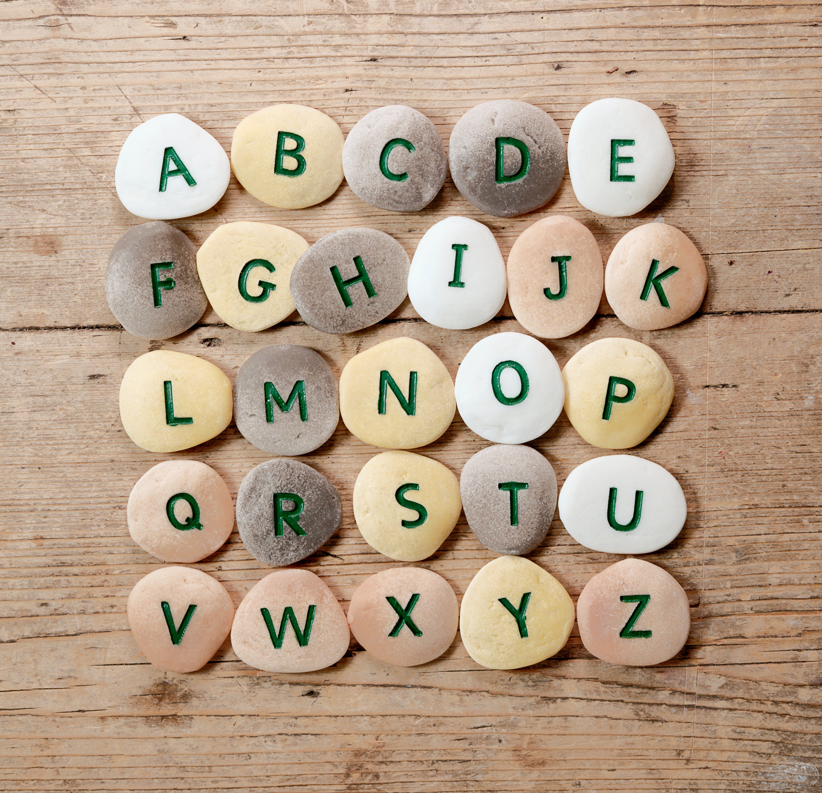 Alphabet Uppercase Pebbles - louisekool
