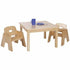 AS IS Solid Maple Toddler Table and Chair Set - louisekool