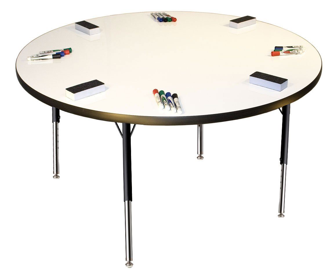 Dry Erase Table - 48" Round - louisekool