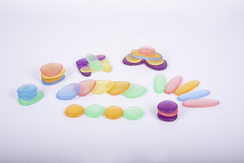 Clear Junior Rainbow Pebbles® - Pk36 - louisekool