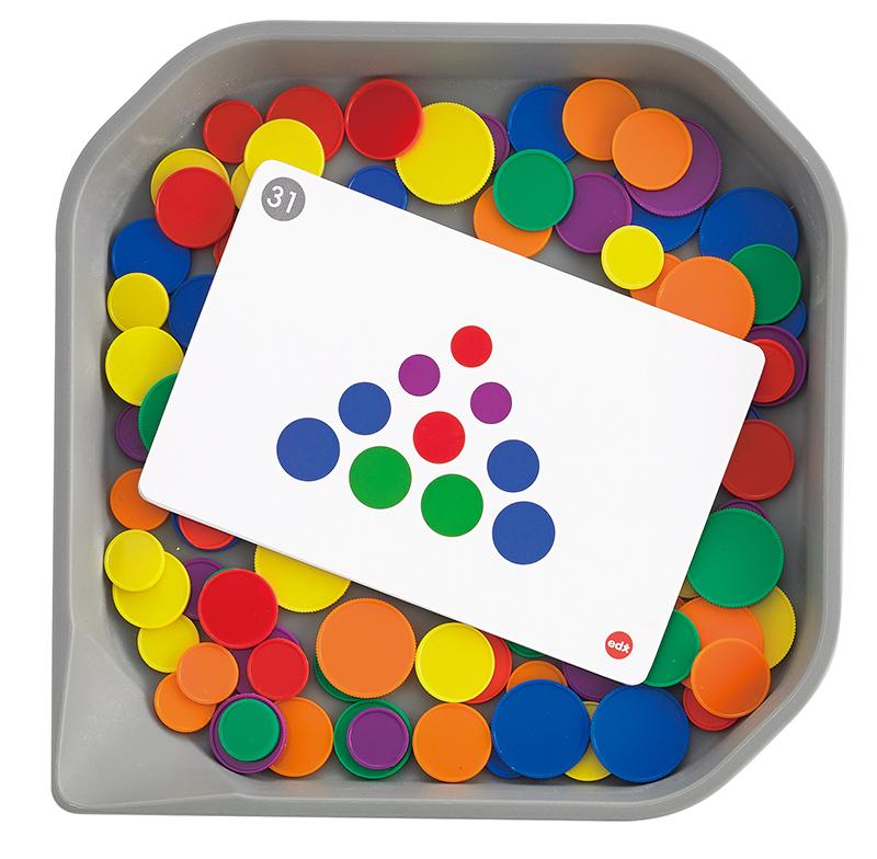 Colourful Chip Counters Set of 144 - louisekool