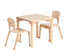 Community Playthings Square Woodcrest Table 20" and Two Chairs 12" - louisekool