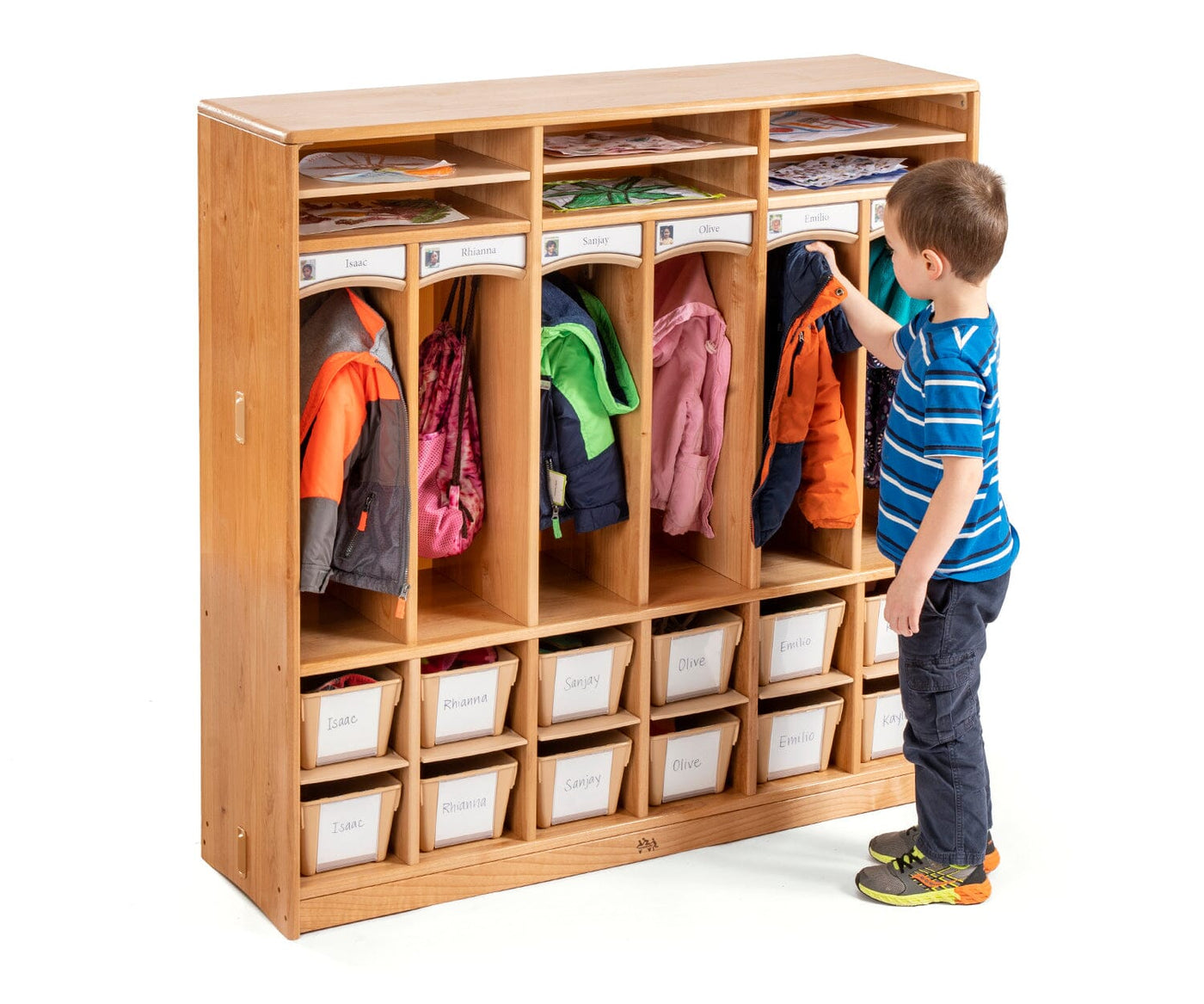 Compact Preschool Cubby 6 by Community Playthings canada Louise Kool