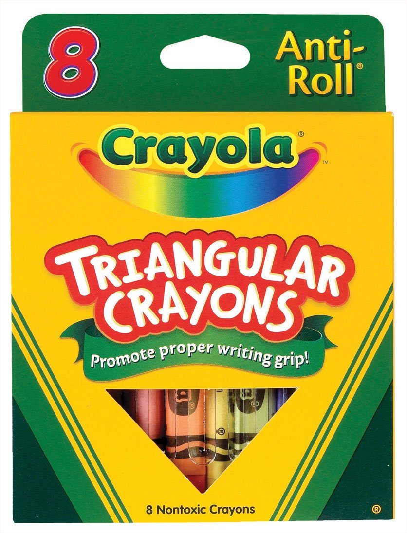 Crayola Anti-Roll Crayons - louisekool