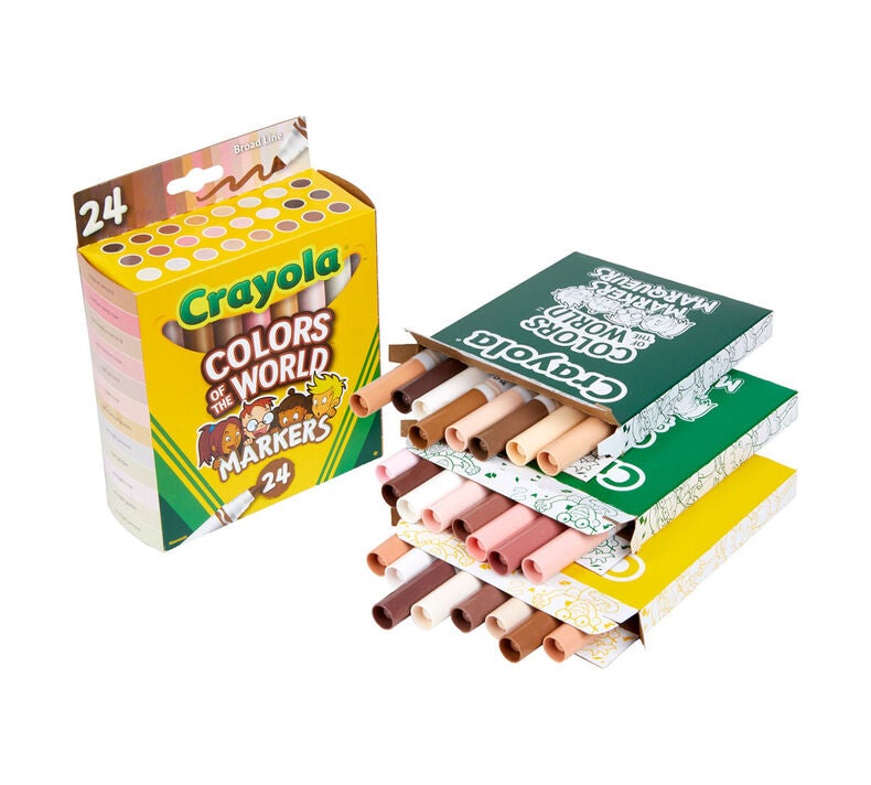 Crayola Colours of the World Broad LIne Markers Classpack - Set of 240  - louisekool