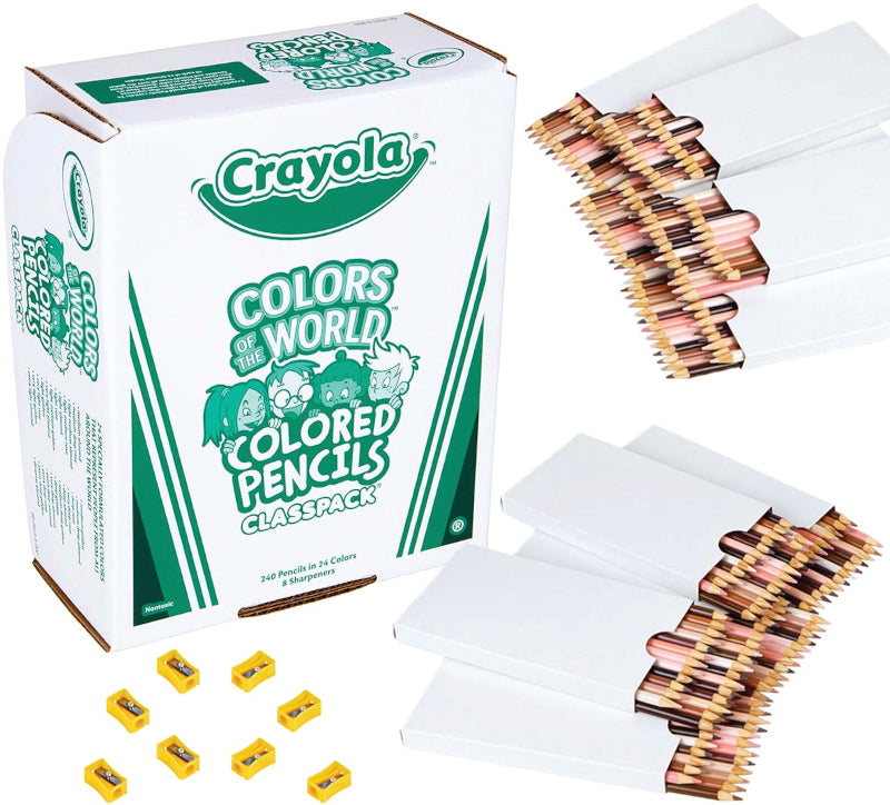 Crayola Colours of the World Coloured Pencils - Set of 240 - louisekool