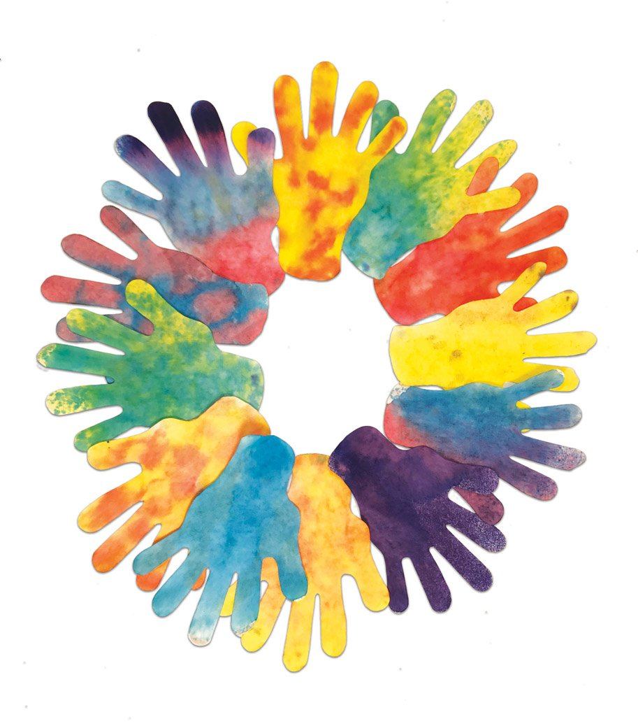 Diffusion Design Paper - Hands – Louise Kool & Galt