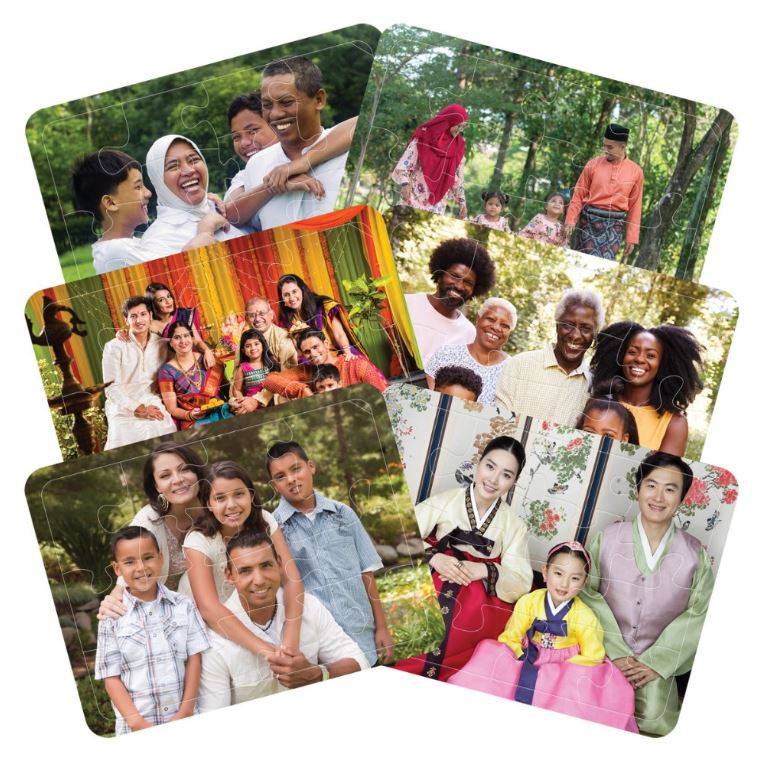 Families of the World Puzzles - Set of 6 - louisekool
