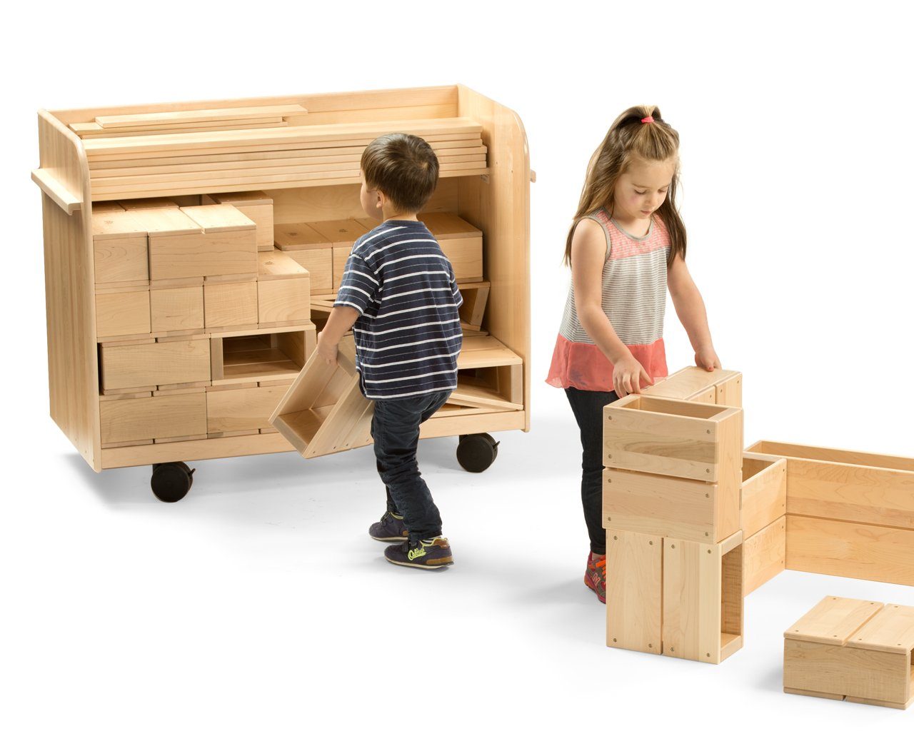 Hollow Block Storage Cart by Community Playthings - louisekool