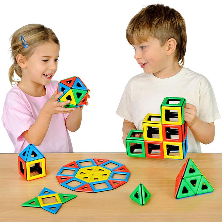 Magnetic Polydron Class Set - 96 Pieces - louisekool