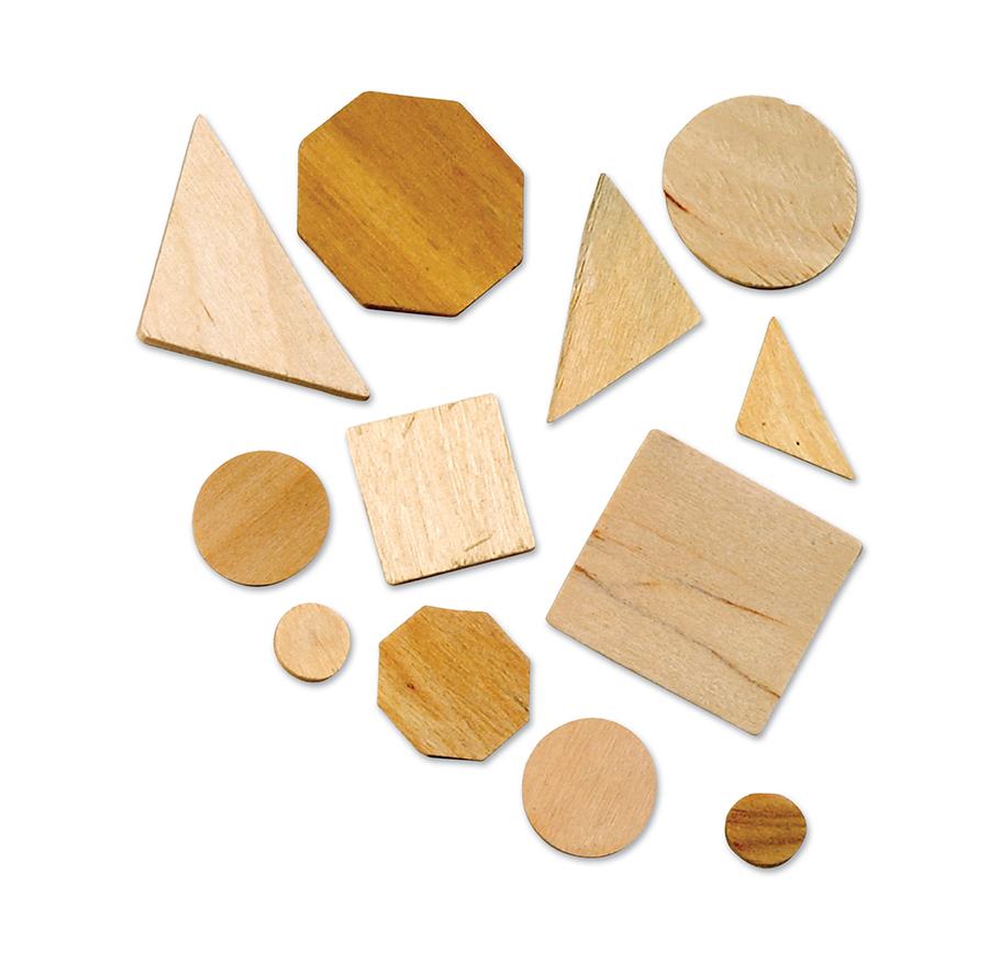 Natural Wood Shapes - Geometric Assortment - louisekool
