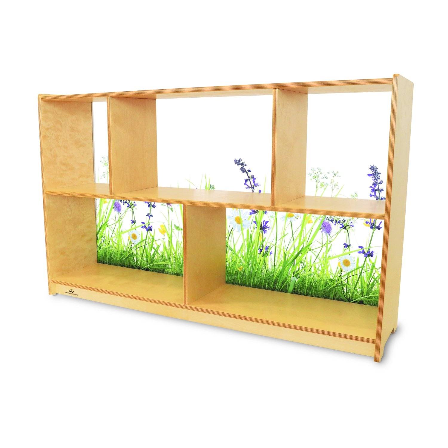 Nature View Acrylic Back Cabinet 30"H - louisekool