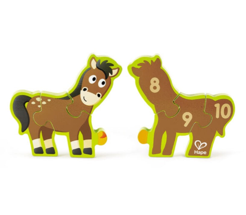 Numbers & Farm Animals Puzzle - louisekool