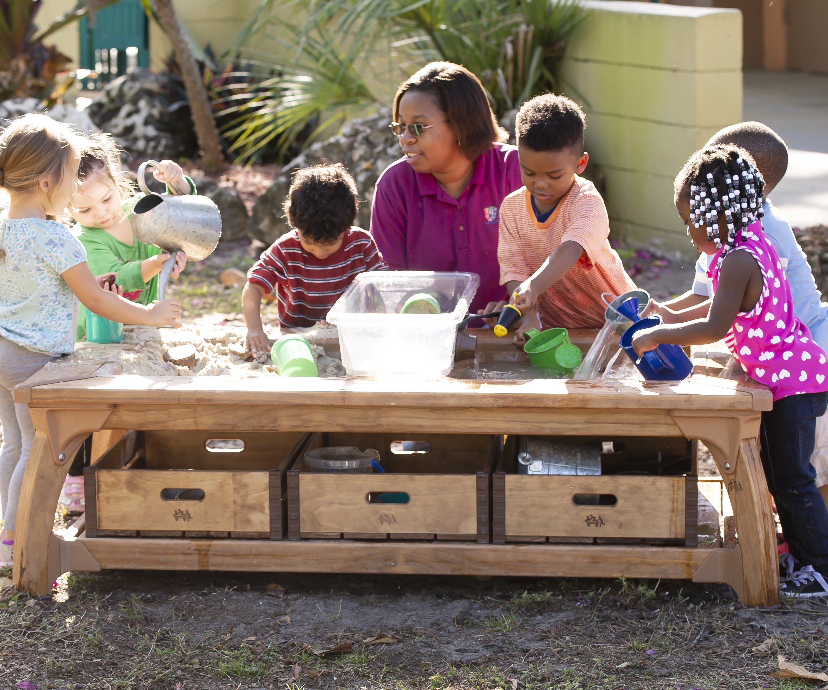 Outlast Double Water Table - Preschool 24" by Community Playthings - louisekool