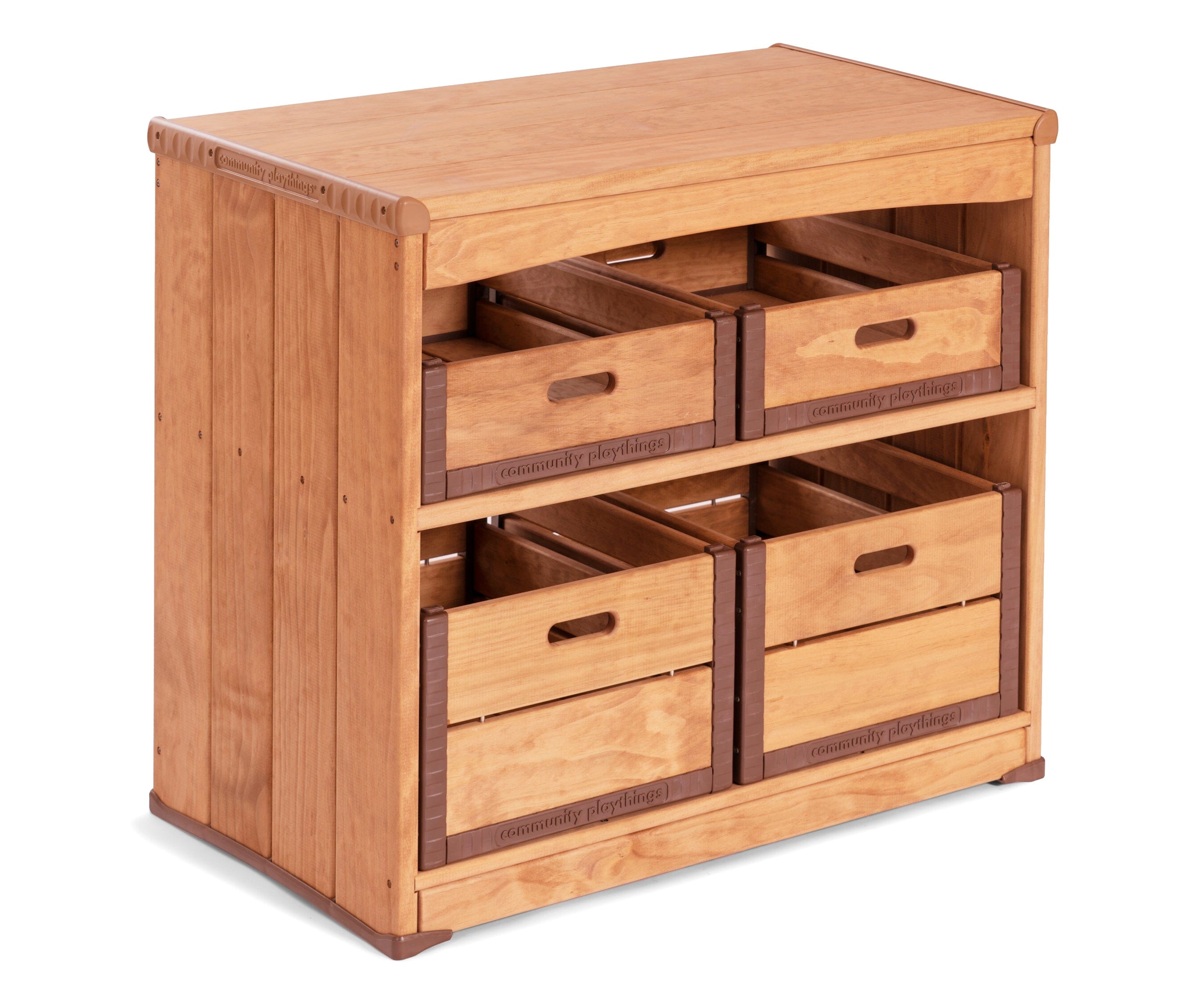 Outlast Sandbox Storage Shelf & Crates by Community Playthings - louisekool