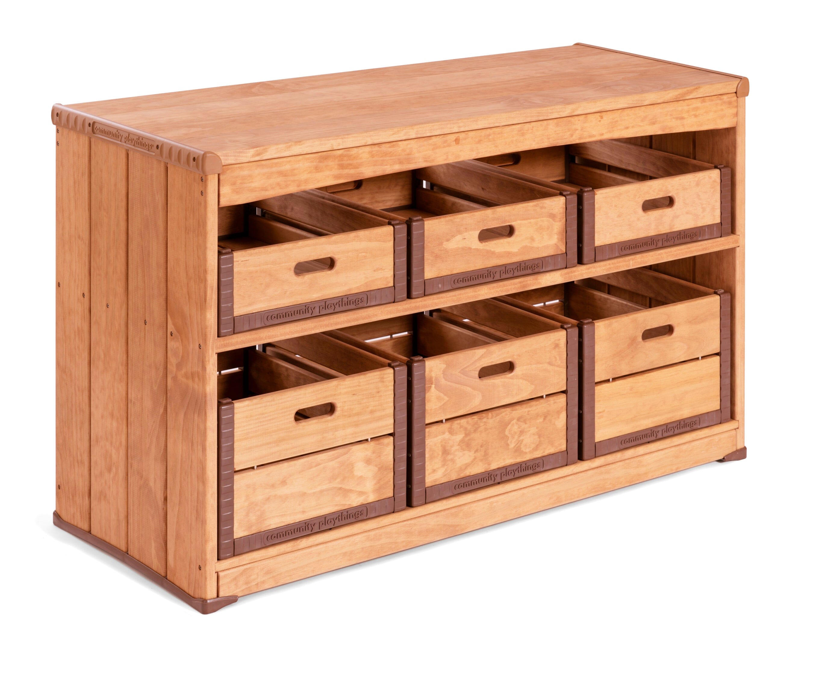 Outlast Sandbox Storage Shelf & Crates by Community Playthings - louisekool