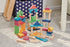 Rainbow Wooden Jumbo Block Set - 54 Pieces  - louisekool