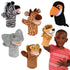 Safari Animal Puppets Set Of 6 - louisekool