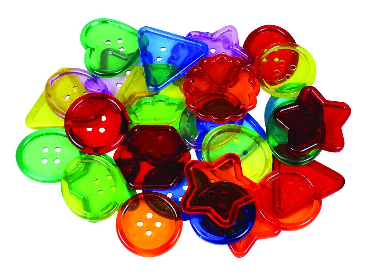 See-Thru Big Buttons - 30 Pieces - louisekool